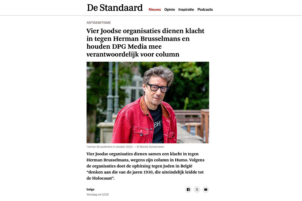 Julien Uyttendaele - Herman Brusselmans antisemitisme