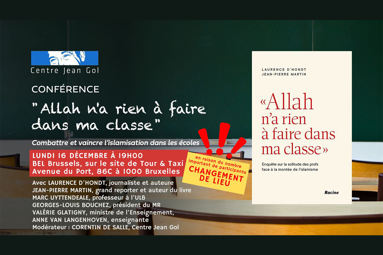 Marc Uyttendaele a pris part le 16 décembre 2024 à un débat organisé par le Centre Jean Gol sur le livre « Allah n’a rien à faire dans ma classe »